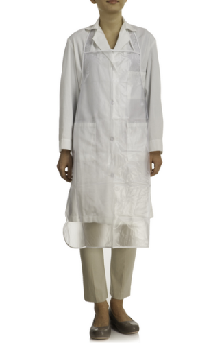 Apron, Clear Vinyl, 27 x 36 in., 4 mil, Bel Art Products, H24603-0001