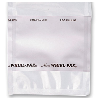 Write-On Bags, Sterile, 2 oz. (58 ml), 500/PK or 20 PKs/CS, Whirl-Pak, B01064