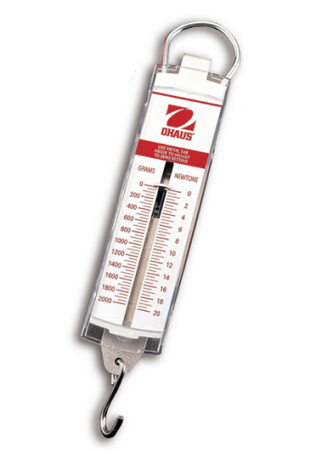 Spring Mechanical Scales, 2000 g x 50 g, Perfect for General Weighing, Force Experiments, Action-Reaction Demonstrations and Much More, Ohaus, 80000044