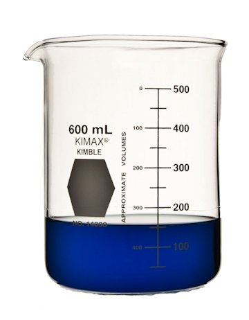 Griffin Beaker 600 mL Low Form, Graduated. with Spout, 14000-600