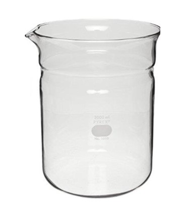 PYREX Replacement Beaker without Handle, 3000 mL, Corning, 1010-BO