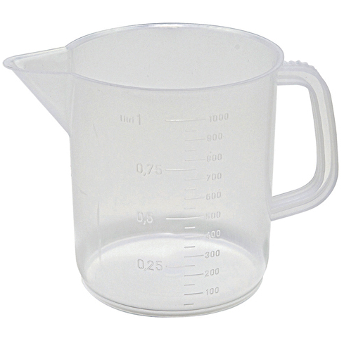 Beaker, Low Form with Handle, Polypropylene, 500 mL, Dynalon, 326495-0500