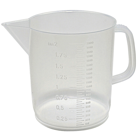 Beaker, Low Form with Handle, Polypropylene, 2000 mL, Dynalon, 326495-2000