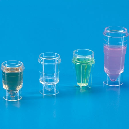 Technicon Sample Cup, Polystyrene, for Automatic Analyzer, Graduated, Disposable, Conical Bottom, 4 mL, 1000/PK, Labnet, K2508