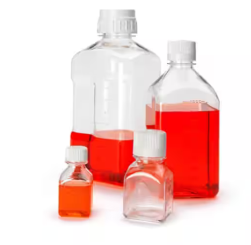 Nalgene Square PETG Media Bottles with Closure, 60 mL (2 oz), Thermo Scientific, 2019-0060