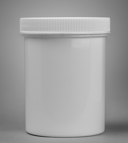 Jar, White Polypropylene (PP) with Screw Cap, 250 mL, 12/PK, Bel-Art Products, H17911-0000