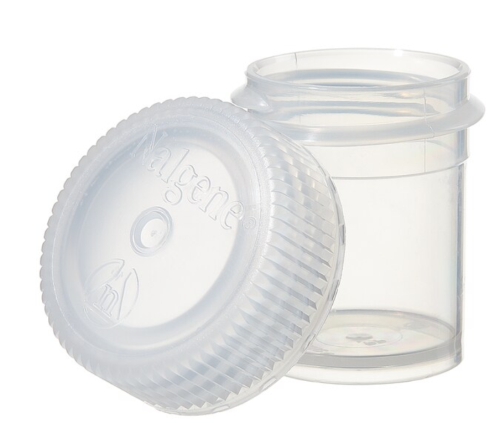 Nalgene Jar, Straight-Side, Wide-Mouth, Polypropylene Copolymer (PPCO) with Polypropylene (PP) Screw Closure, 15 mL, 12/PK or 72/CS, Thermo Scientific, 2118-9050