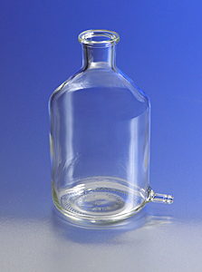 PYREX Aspirator Bottle, Wide-Mouth, Cylindical, with Bottom Side Arm, 19 L (5 gal), 1/CS, Corning, 1220-5