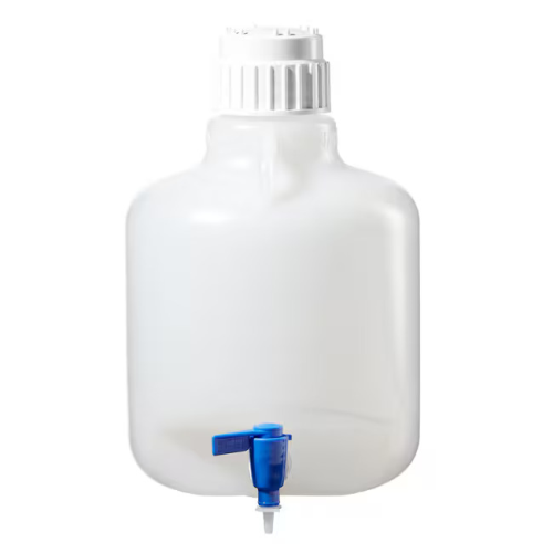 Nalgene Carboy, Autoclavable, Wide-Mouth, Polypropylene, with Polypropylene Spigot & Screw Closure with TPE Gasket, 10 L, 1/PK or 6/CS, Thermo Scientific, 2319-0020