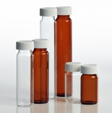 Vial, Flat Bottom, Borosilicate Glass, Clear, with Screw Cap, 40 mL, For EPA Water Analysis, 72/CS