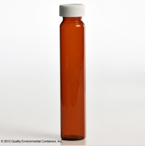 VOA Vial, 60 mL Amber Glass, Closed Top (Level 1), 72/CS, QEC, 1122-60MLC