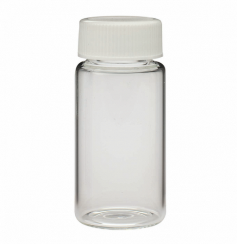Wheaton Liquid Scintillation Vials, Polypropylene Caps Attached to Vials, Glass, Metal Foil / Pulp, 22-400, 20 mL, 500/CS, DWK, 986541