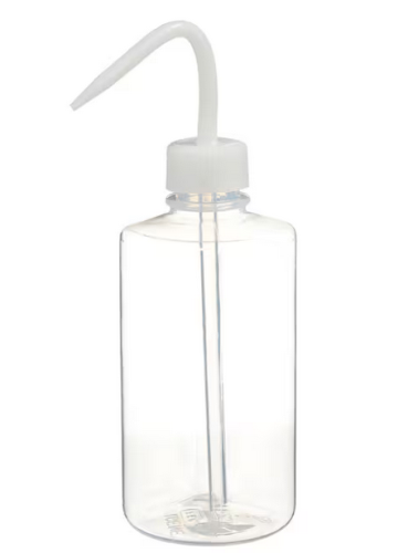 Nalgene Wash Bottle, Teflon Fluorinated Ethylene Propylene (FEP) with Ethylene Tetrafluoroethylene (ETFE) Cap, Stem and Draw Tube, Narrow-Mouth, 250 mL, 1/PK or 4/CS, Thermo Scientific, 2403-0250