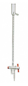 Buret, Automatic with Three-Way PTFE Stopcock, Class B, 50 mL, 0.1 mL Graduation Intervals, 17015F-50