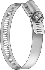 Worm-Drive Clamp, 310 Stainless Steel, for Firm Hose and Tubing with 410 Stainless Steel Screw, 5/16 in. Band Width, 1/2 in. to 29/32 in. Clamp ID, 5321K17