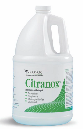 Citronox Cleanser, Phosphate Free, Concentrated, Dilute 2:100, 1 Gallon Bottle, Alconox Inc, 1801