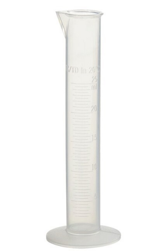 Nalgene Graduated Cylinder, Economy, Polypropylene (PP) 25 mL, 3664-0025
