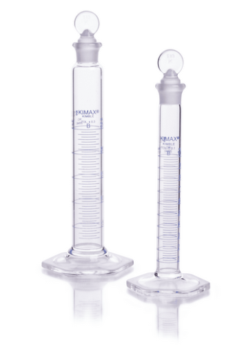 Graduated Cylinder, Calibrated To Contain, Class B, Mixing, Blue Scale, 100 mL, 1 mL Graduation Intervals, 20040-100