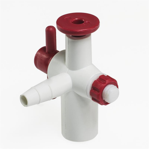 Polypropylene Stopcock For Space Saver Vacuum Desiccators, for 1/4 to 3/8 in. I.D. Tubing, Bel Art Products, F42040-0000