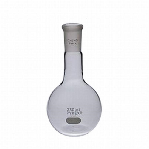 Flask, Boiling 250 mL, Long Neck Florence Boiling Flask, Flat Bottom & Standard Taper Joint, Corning, 4080-250