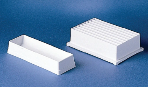 Reagent Reservoir with Divider, 25 mL, Non-Sterile, Single Use, Polystyrene, White, 100/CS, Thermo Scientific, 9512-8095