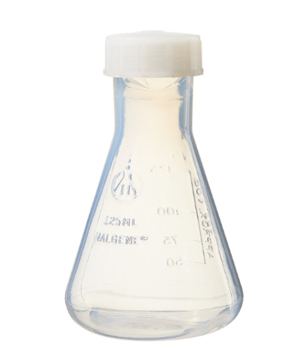 Flask Erlenmeyer Screw Closure FEP 125 mL, 4/CS, Thermo Scientific, 4106-0125