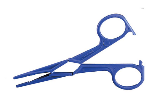 Nalgene, Forceps, Blue Polypropylene, with Scissor Type Handles, 6320-0010