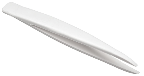 Tefzel Fluorocarbon Forceps, Smooth Square Tips, 4.5 in., Bel Art Products, H37922-0000