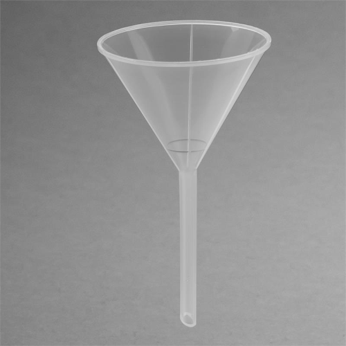 Funnel, Polypropylene, Standard Stem, 75 mm I.D., 91.8mL, Bel Art Products, F14676-0075