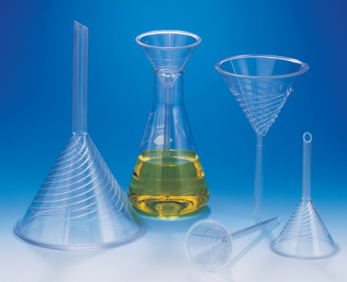 Funnel, Urbanti High-Speed, Polymethylpentene (PMP), 100 mm, 224 mL, 4/PK, SP Bel-Art Products, F14646-0000