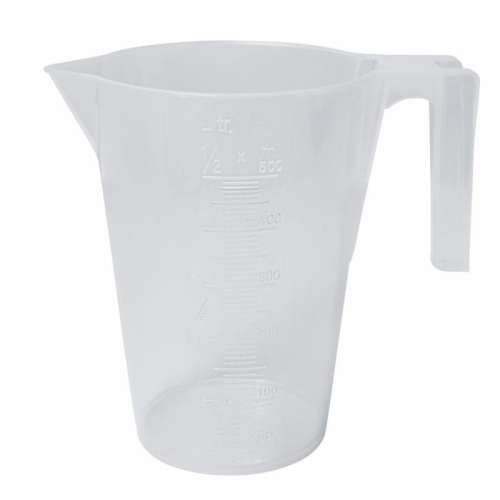 Graduated Pitcher, Polypropylene, 500 mL, Ideal for General Laboratory Use, 500 mL, Bel Art Products, F28990-0000