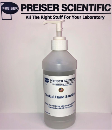 Hand Sanitizer, 75% Isopropyl Alcohol, 16 oz.