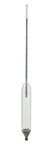 ASTM 111H Specific Gravity Hydrometer - Plain Form, 1.000 to 1.050 x 0.0005