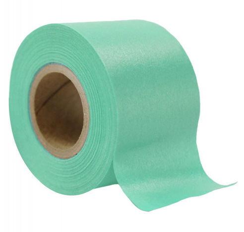 Label Tape, Color Coding, Aqua, Pressure Sensitive, 1.5 in. x 500 in. Roll, Self-Sticking, Vinyl-Coated Tape That Can be Written on with Pen, Pencil or Marker
