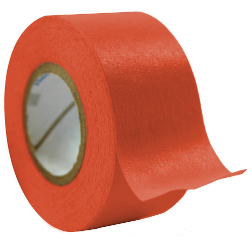 Label Tape, Red, Pressure Sensitive, 1 in. Width (Roll of 60 Yards)