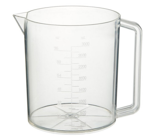 Nalgene Beaker with Handle Graduated, Polymethylpentene (PMP) 3000 mL, 1223-3000