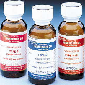 Immersion Oil, Type A, Low Viscosity, 150cSt, Plus/Minus 10 Percent at 23 Degrees C, 1 oz; Fisher Scientific Company 12-368A