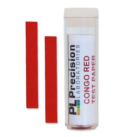 Congo Red pH Test Strips, 100/Vial