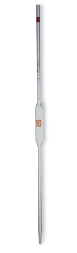 Pipet, Glass Volumetric, Class A, To Deliver, Reusable, Safe-Gard, Color-Coded, 100 mL