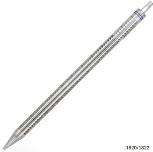 Serological Pipette, 50 mL, Polystrene, Standard Tip, 345 mm, STERILE, Purple Striped, Individually Wrapped, 100/CS, 1820
