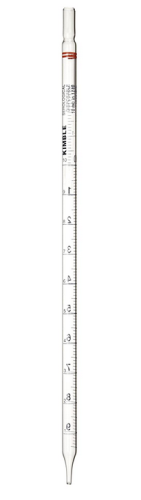 Pipet, Serological, Disposable Glass, To Deliver, Non-Plugged, Non-Sterile, Color Coded, Orange, 10 mL x 0.1 mL, 500/CS