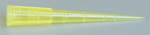 Pipettor Tips, Polypropylene, Yellow, Non-Sterile, 1-200 uL, 50/PK