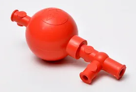 Pipette Filler, FLIP, Red Natural Rubber