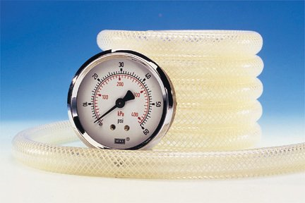 Tubing, TYGON Inner Braided Flexible PVC, B-44-4X I.B. Formulation, 1/2 in. I.D. x 1/8 in. Wall