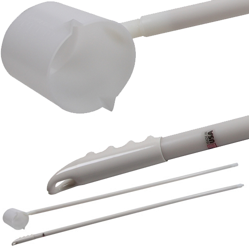 Dipper, High Density Polyethylene, 32 oz./1000 mL, with 12 ft. Handle
