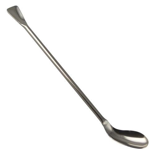Sampler, Ellipso-Spoon, Spoon End & Spatula End, Polished Stainless Steel, 15 x 35 mm, 21 cm Long, Bel Art Products, H36807-0021