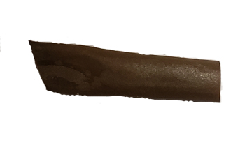 Rubber Policeman, Straight-Type, 14.3 mm Angled-Tip, 53 mm Long, Fits 7 mm Rod (Rod Not Included)
