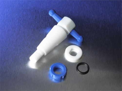 Straight Bore Stopcock Plug Assembly, PTFE, Standard 6 mm, 1/CS, Corning, 7681-6