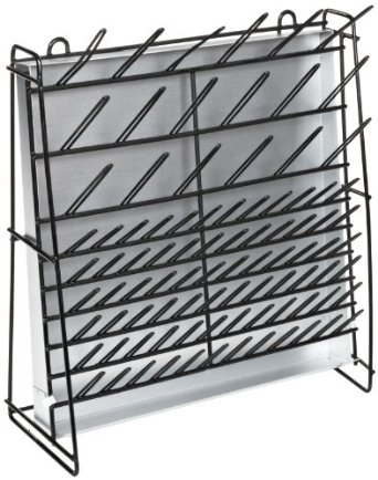 Drying Rack, 72 - 3 in. pins, 18 - 5 in. pins, Black Vinyl-coated Wire; Accurate Wirecraft Co 901807BK