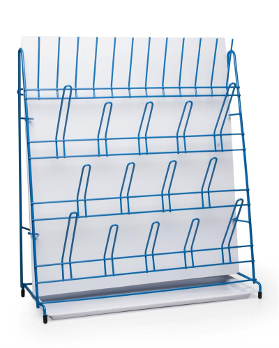 Drying Rack, Epoxy Coated, for Test Tubes and Bottles, Dimensions are 16-3/4 x 6-1/2 x 19 inches High, Bel Art Products, H18805-0000